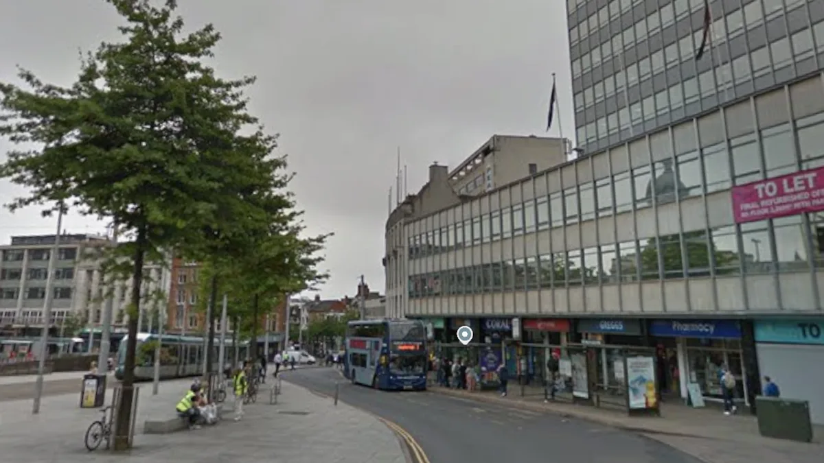 Police officer shot in Nottingham city centre