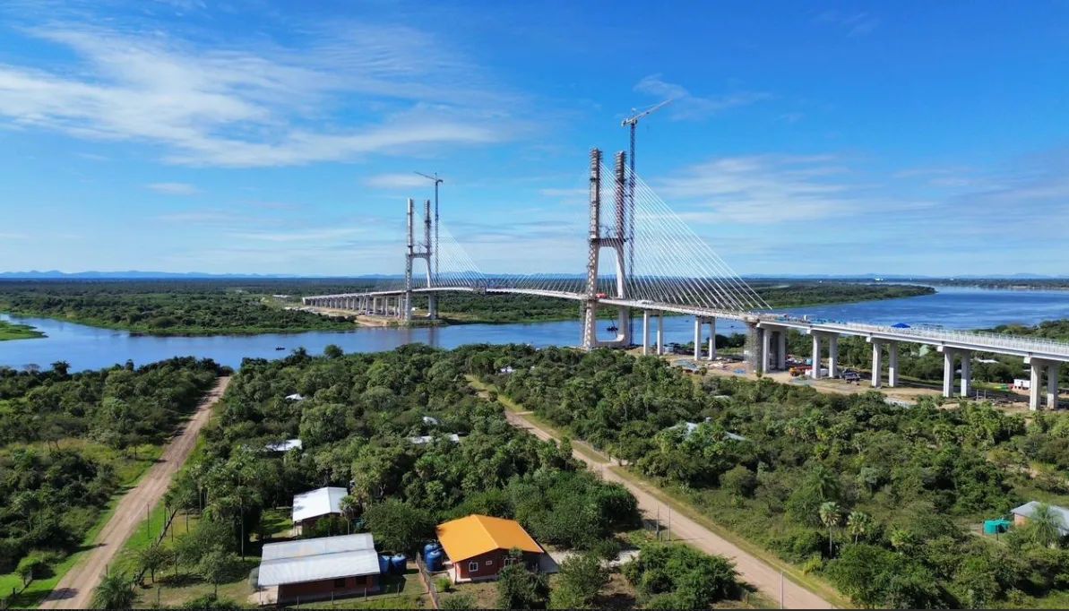 Ponte da Rota Bioceânica passa por ajustes estruturais e serviços de acabamento