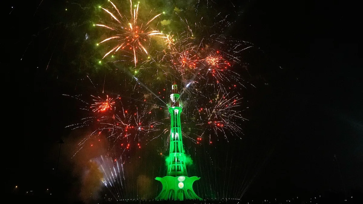 Fireworks light skies over Pakistan’s capital as crowds celebrate Independence Day