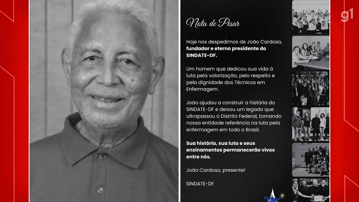 Morre João Cardoso, fundador do Sindicato dos Técnicos em Enfermagem no DF, aos 75 anos