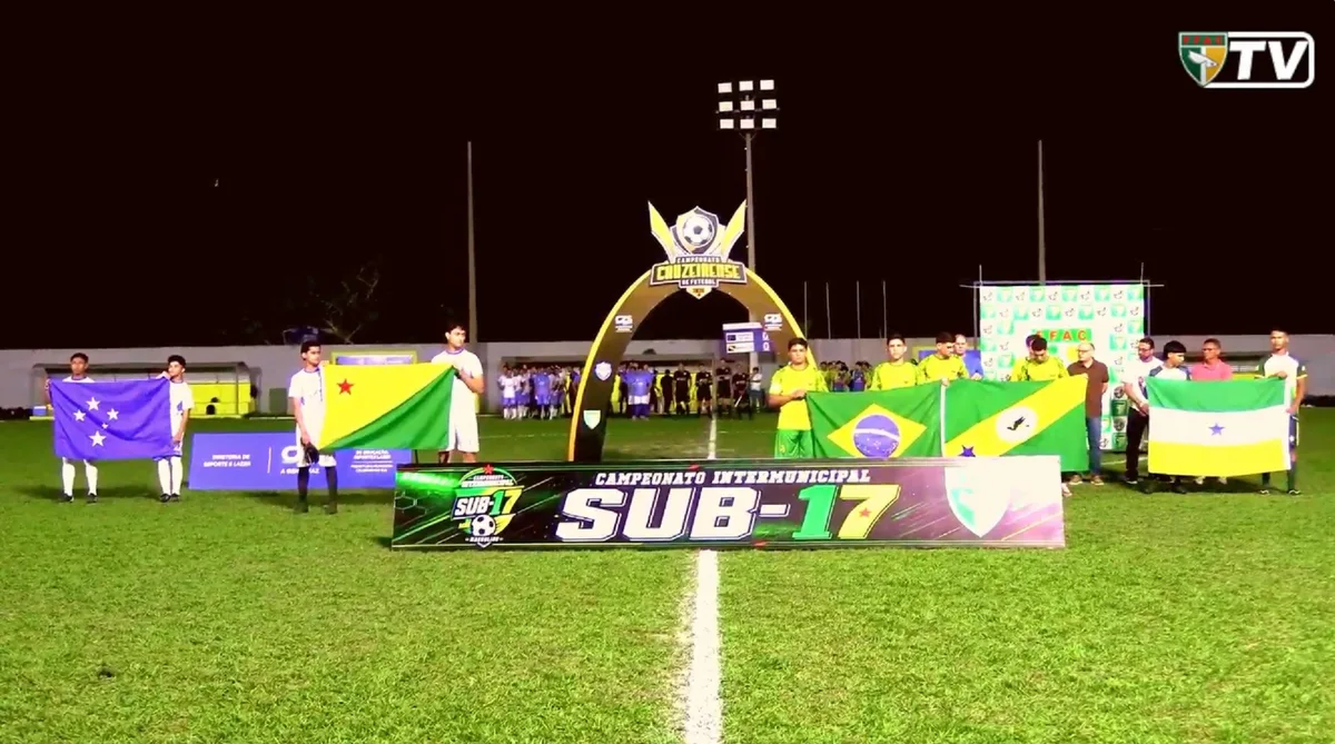 Grupo C da Copa Acre de Seleções Municipais Sub-17 começa goleada, empate e 12 gols marcados
