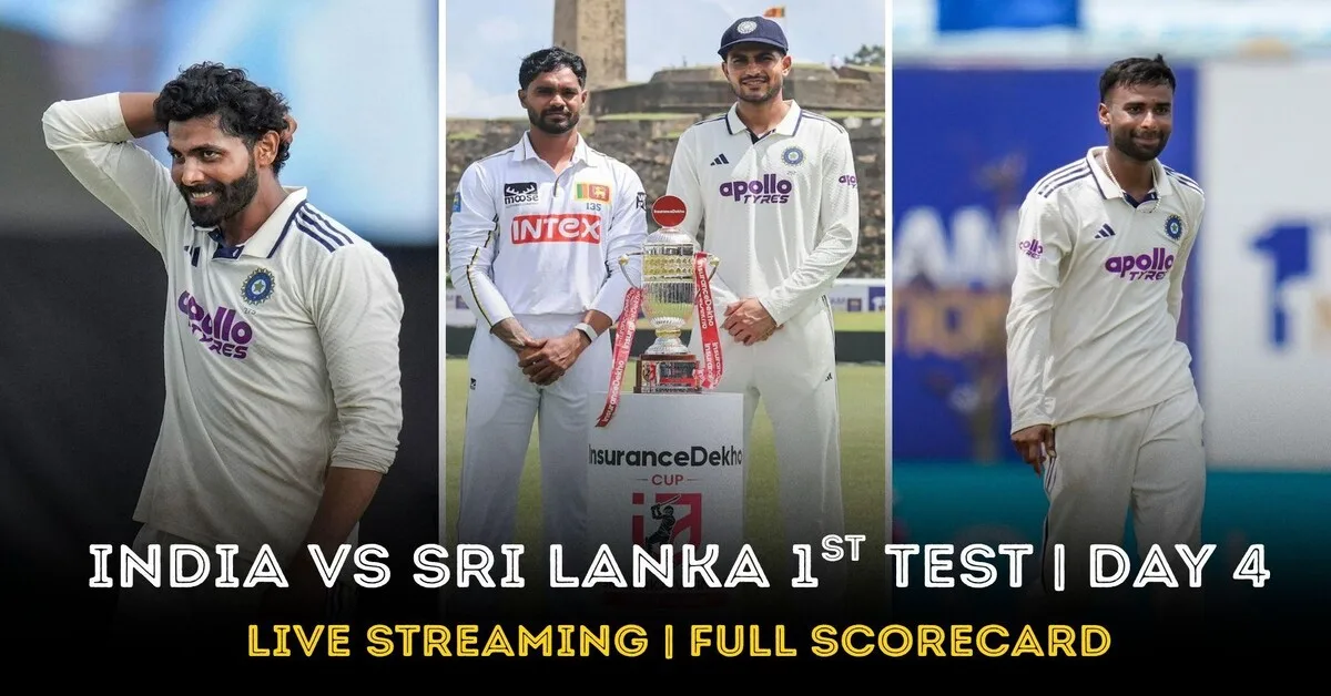 IND vs SL live streaming: Where to watch 1st Test Day 4 action live?