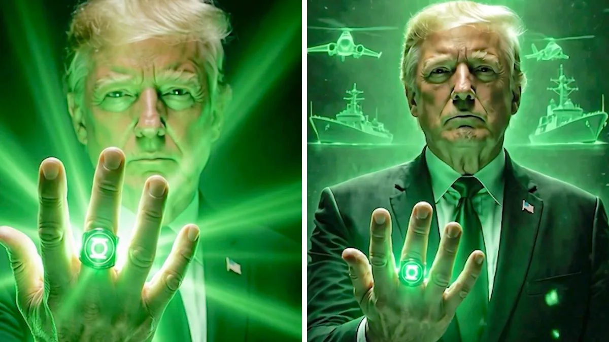 White House Shares AI Video Depicting Trump as Green Lantern