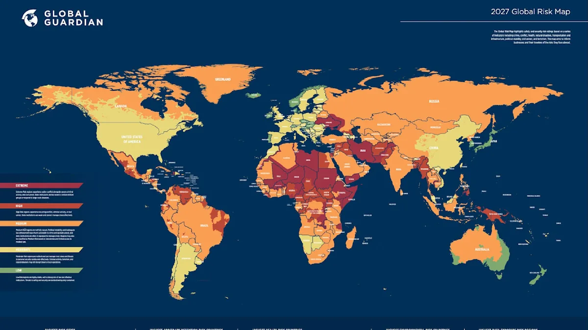Global Risk Map - Die gefährlichsten Länder 2027
