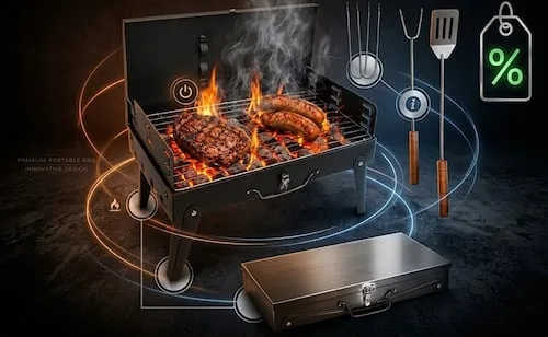 Amazon México: Asador de carbón portátil en menos de 500 pesos; conoce sus características
