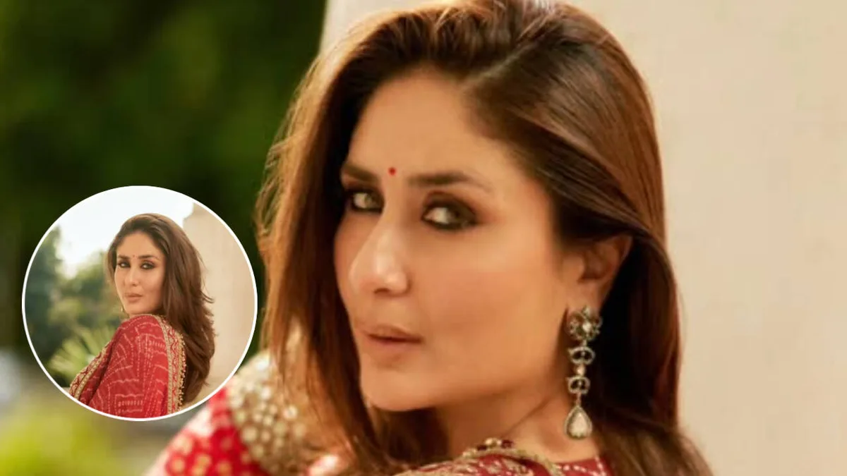 Kareena sets the internet buzzing in a red Bandhani suit