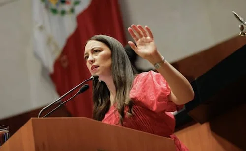 Julieta Ramírez niega adelantarse como candidata de Morena en BC rumbo a 2027; acude a evento de Sheinbaum