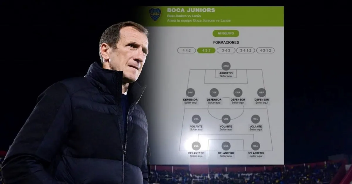 Boca y las bajas vs Lanús: ¿cuál fue el 11 que armaron los hinchas en la vuelta a la Bombonera?