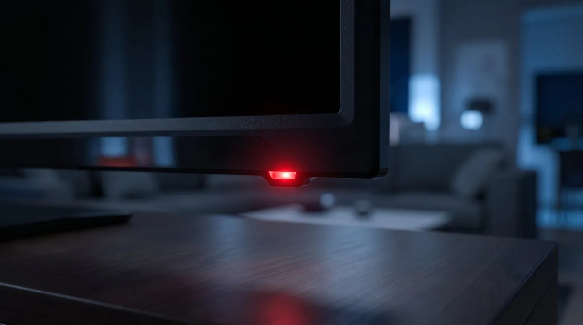 Por qué el televisor tiene una luz roja parpadeando y qué problema está avisando