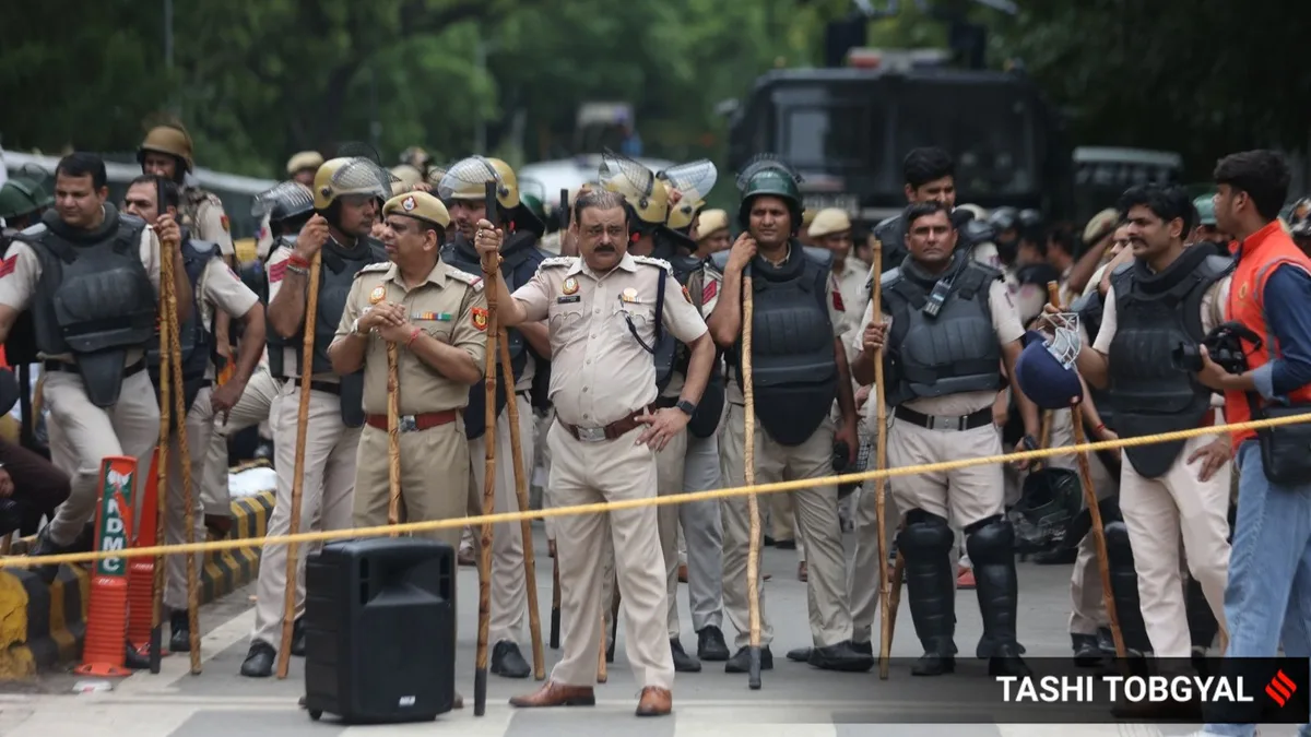 In graphics: Police’s ‘fail-safe plan’ to block CJP’s Jantar Mantar protest