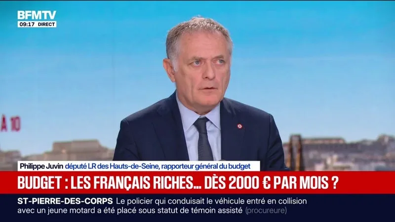 Budget: "On est sur le pont du Titanic, il y a l'iceberg qui arrive", alerte Philippe Juvin, déupté LR et rapporteur général du budget