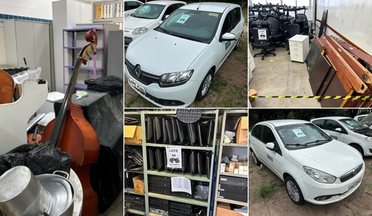 Findes faz leilão de carros e equipamentos a partir de R$ 100; veja lotes