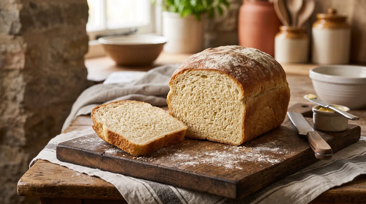 Receta de pan de molde inglés, rápida y fácil