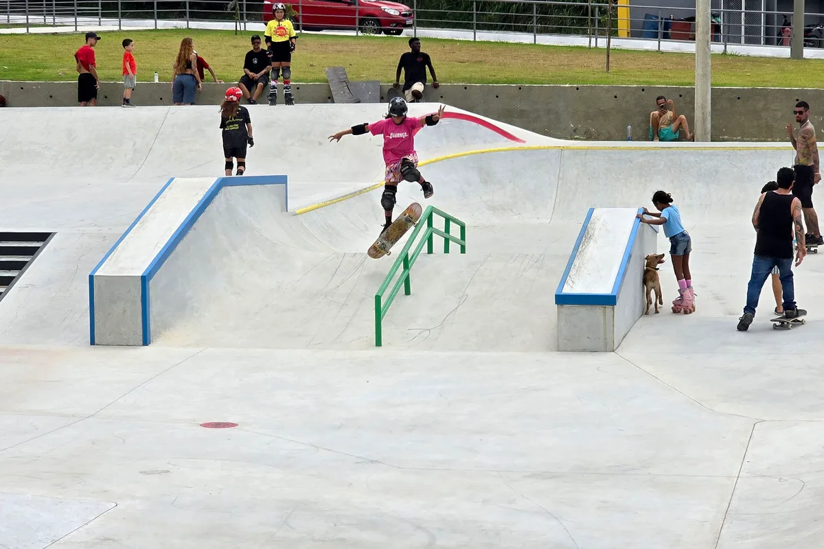 Macaé ganha parque de R$ 4,1 mi com lazer e pista de skate profissional