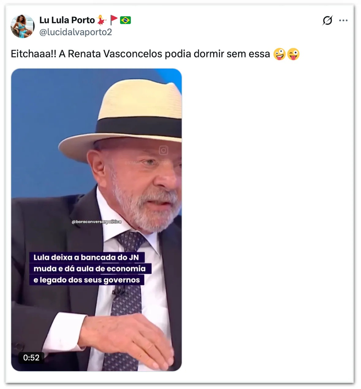 Petistas comemoram ironia e desdém de Lula com apresentadora da “Globo”