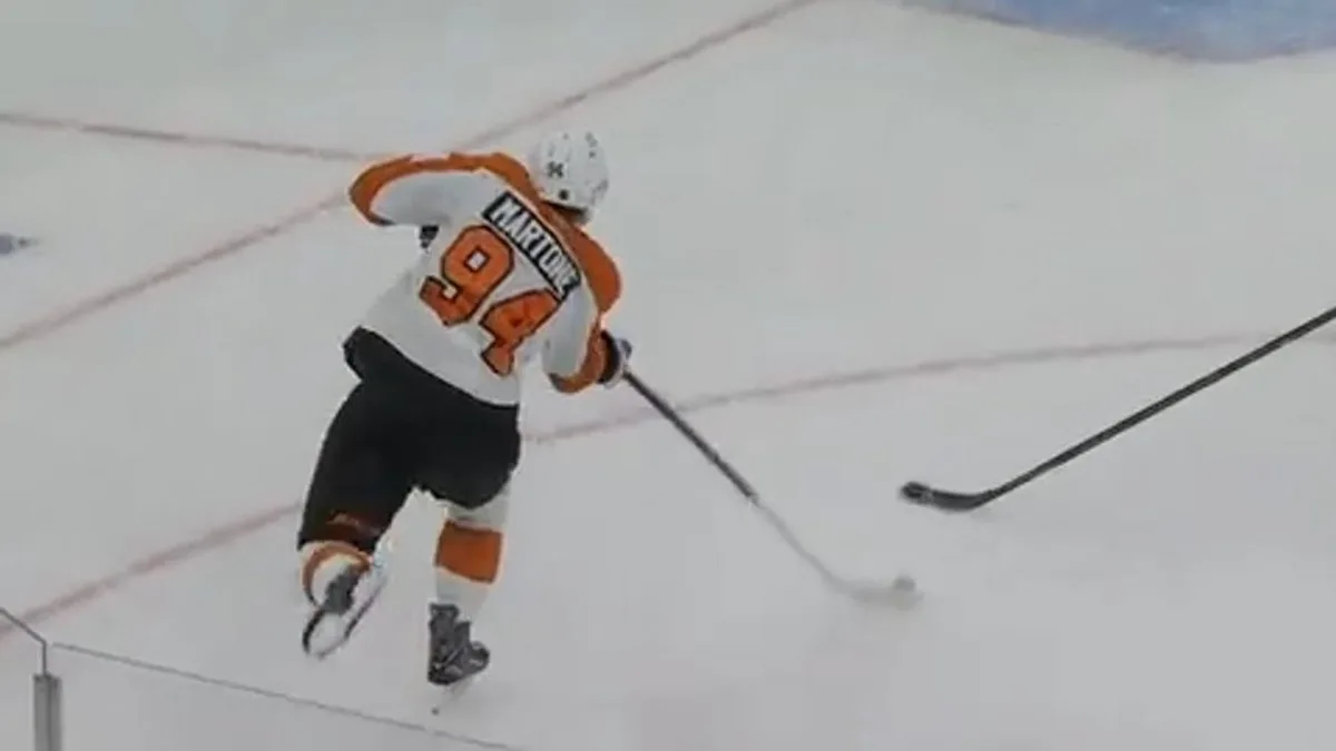 Flyers’ Martone wires home perfect snipe shot for first goal of season