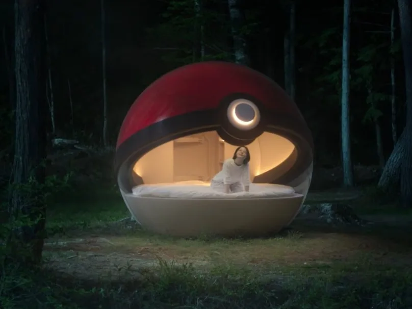 A real-world Pokémon Poké Ball hotel is opening in Japan at a still-secret location [Video]
