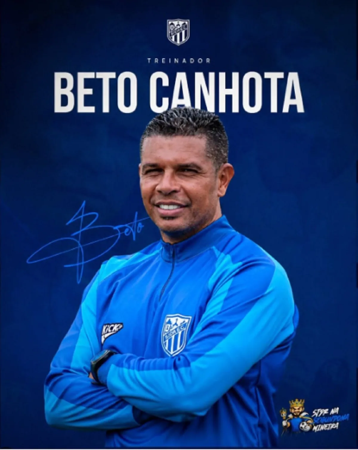 São João del Rei anuncia Beto Canhota como técnico para Segunda Divisão do Mineiro