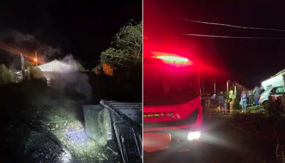 Jovem grávida e pai idoso morrem em incêndio em SC; polícia suspeita de feminicídio