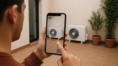 Iberdrola permite probar la aerotermia en casa antes de instalarla gracias a la realidad aumentada