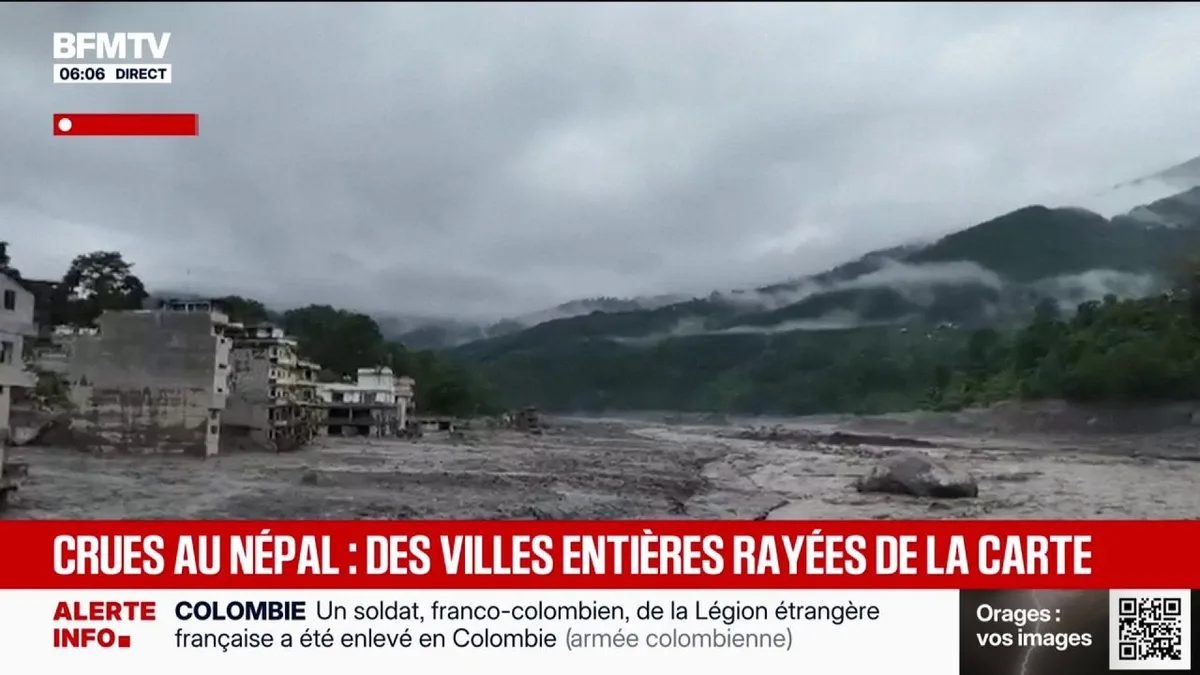 Crues au Népal: un nouveau bilan fait état d'au moins 472 morts au total, 469 côté népalais et trois côté tibétain