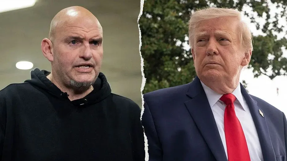 Trump says he'd 'love' to have Sen. John Fetterman as a Republican amid growing speculation