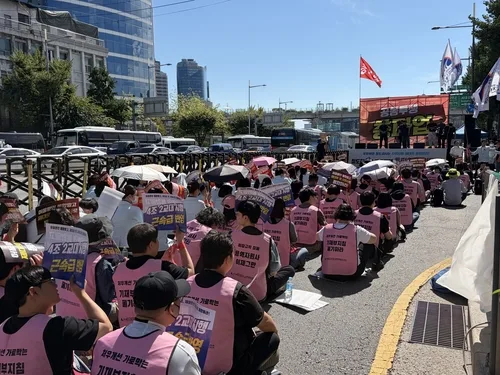 코레일 자회사 3곳 1천300명 총파업…"처우개선·직접고용" 요구