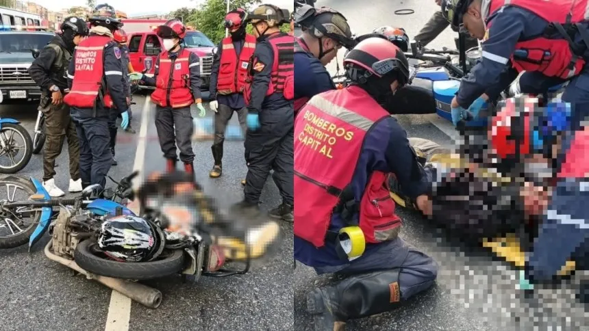 Tragedia en la vía: Mujer de 25 años murió tras caer de su moto en La Yaguara, el parrillero quedó gravemente herido