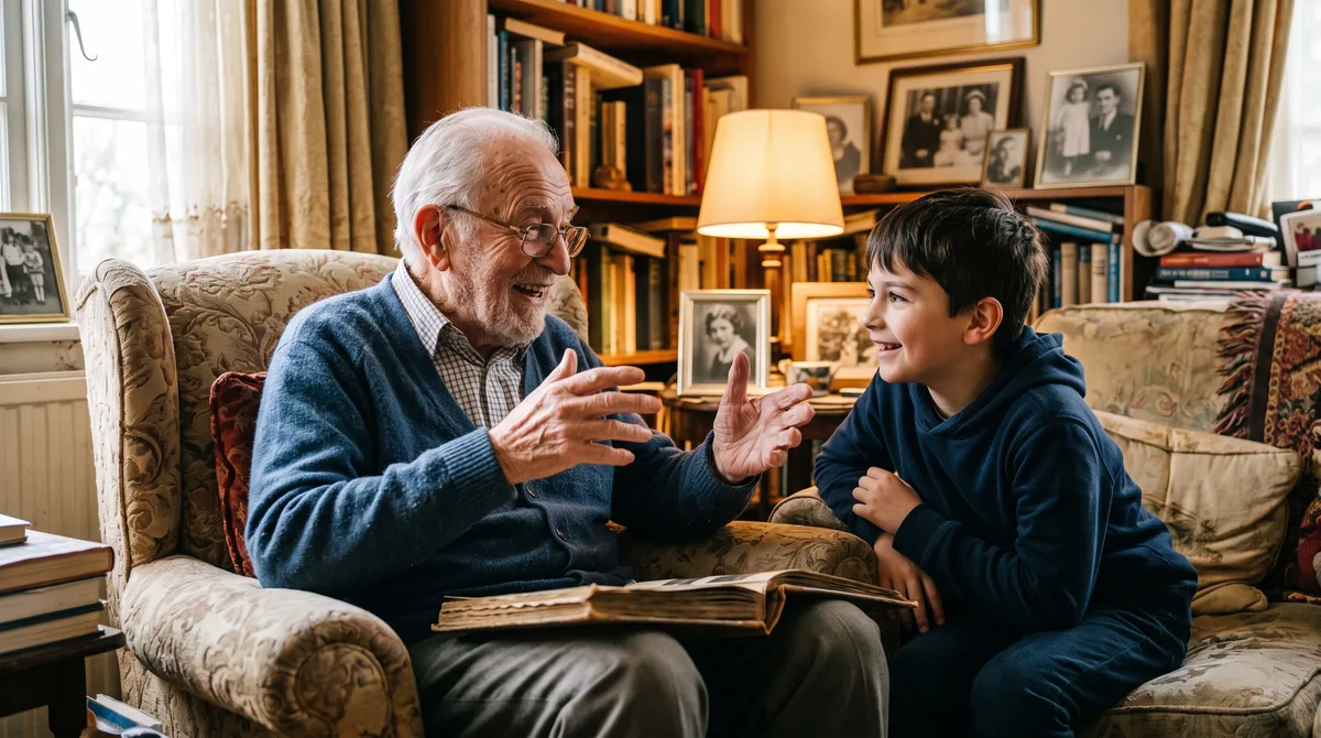 A psicologia diz que quando pessoas maiores de 75 anos contam as mesmas histórias uma e outra vez, não estão perdendo a memória; Chama-se revisão de vida e estão fazendo a edição final da versão que eles querem conservar de si mesmos