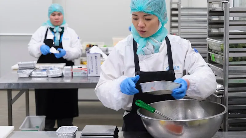 Inside the high-security kitchen where airline food is made