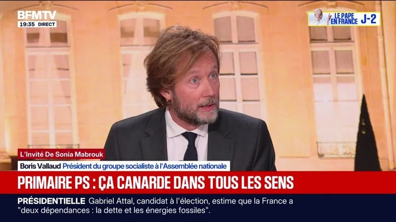 Éviction de Philippe Brun: "On ne se transforme pas en juges", assure Boris Vallaud, président du groupe socialiste à l'Assemblée et soutien de Raphaël Glucksmann