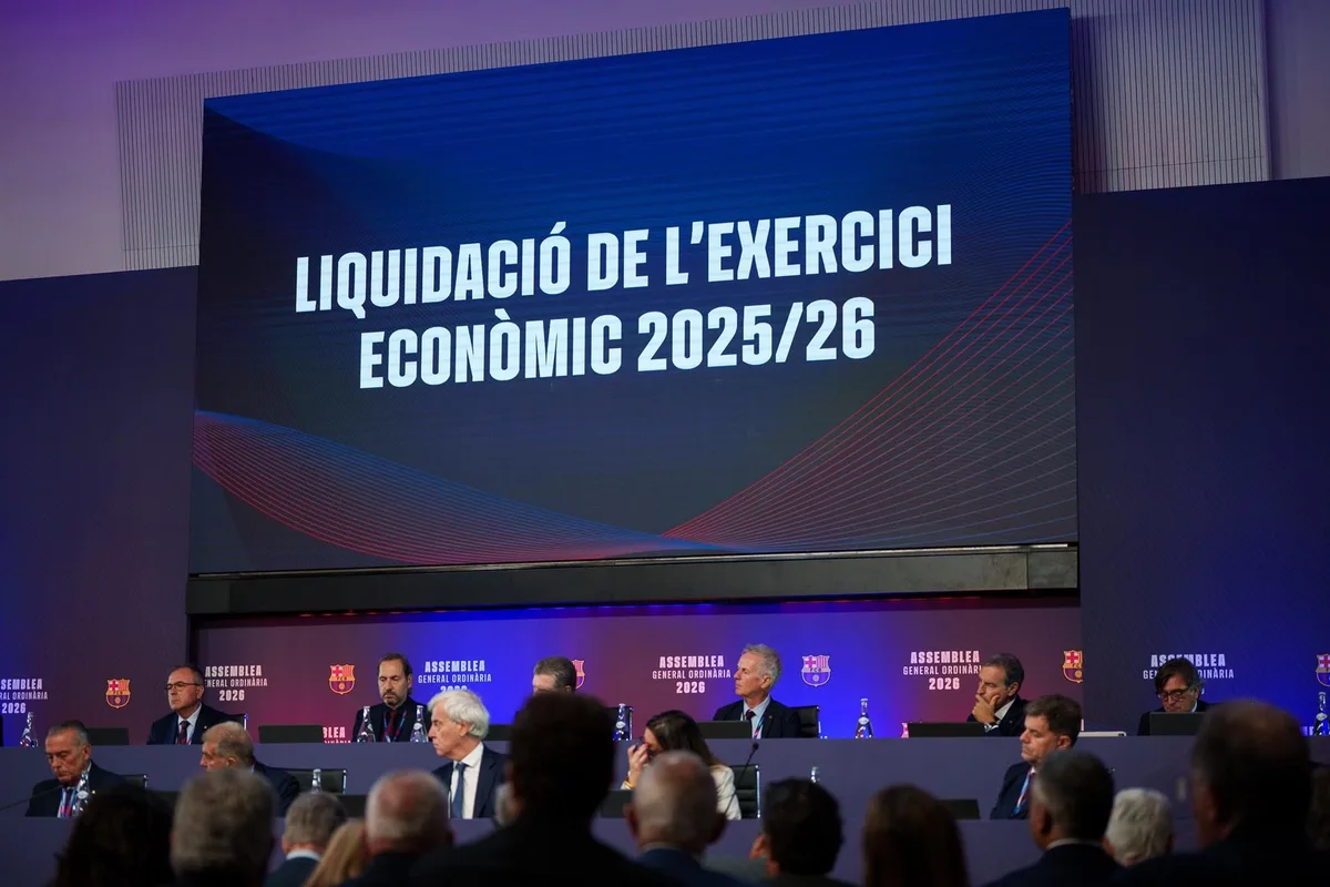 La Asamblea del Barça aprueba holgadamente las cuentas del 2025/26 y el presupuesto 2026/27
