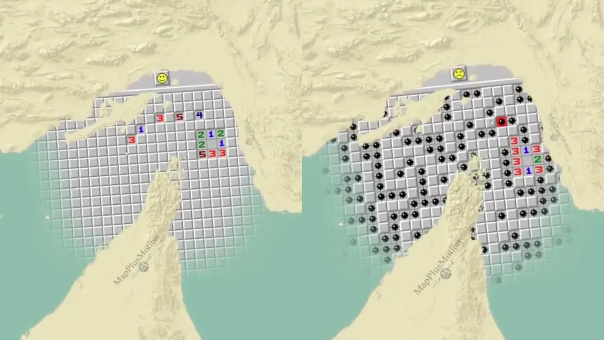 "Habibi, Come To Iran": Tehran Mocks US With 'Minesweeper' Game Over Hormuz