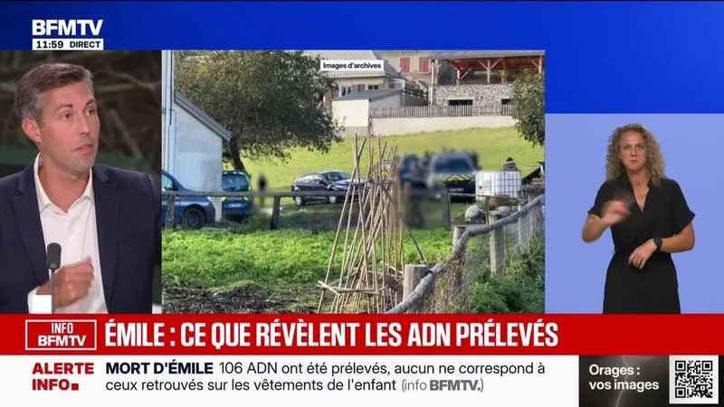 INFO BFMTV - Mort d'Émile: aucun des 106 prélèvements ADN réalisés ne correspond à ceux sur les vêtements de l'enfant