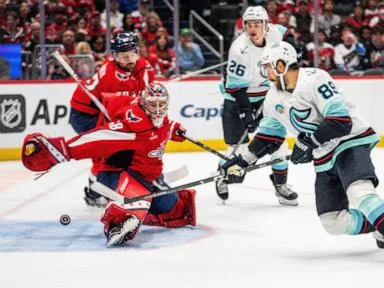 Kraken overcome Alex Ovechkin's first goal of the season to beat the Capitals 5-3