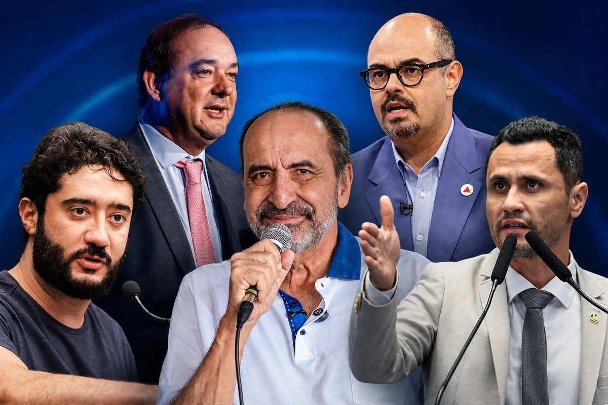 Candidatos trocam acusações em 1º debate pelo governo de Minas