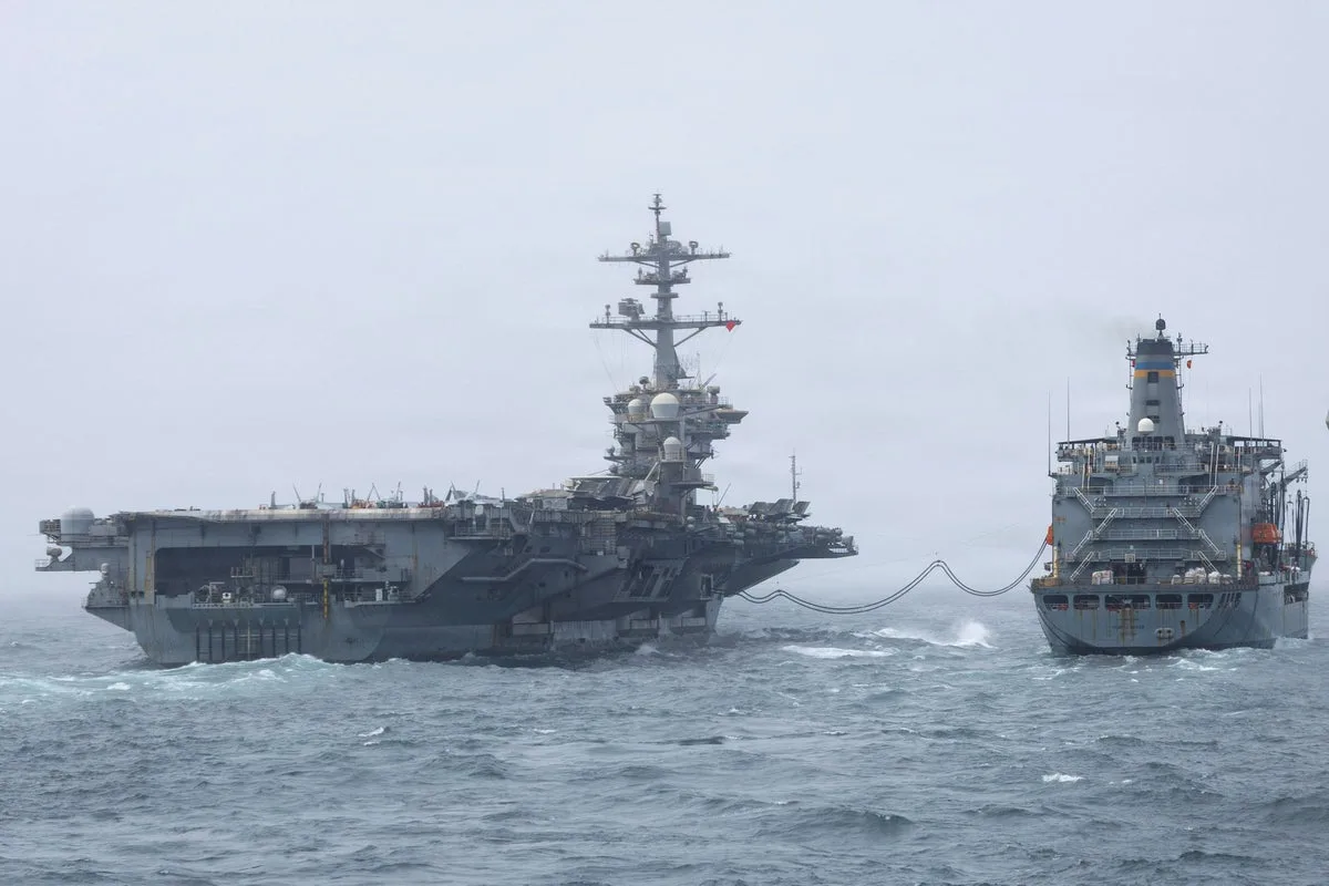 USS Lincoln’s replacement arrives in Middle East after worries over troops’ mental health