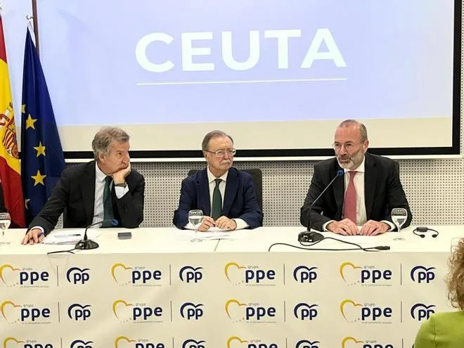 Feijóo culmina la "europeización" de la crisis en Ceuta con la presencia del PPE sobre el terreno