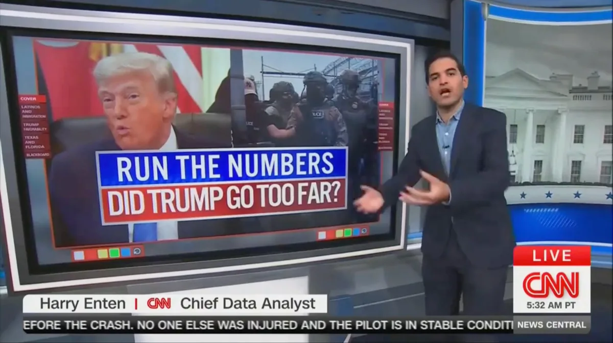 CNN Data Analyst Harry Enten Reveals Trump's Low Ratings With Latino Voters