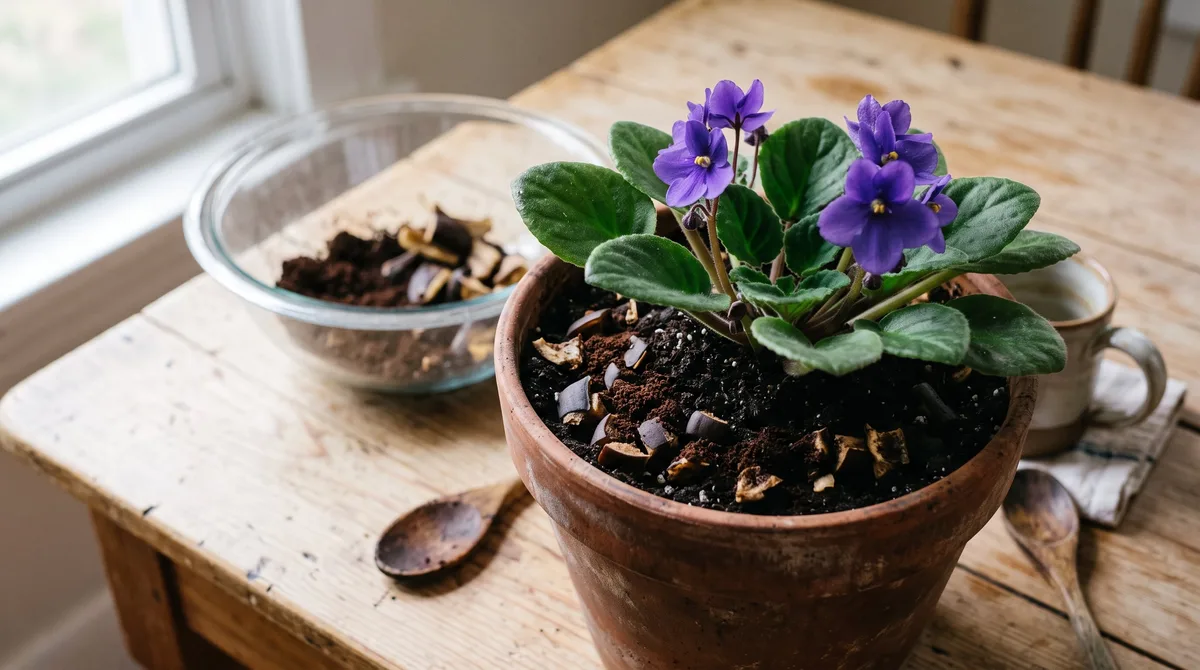 El abono casero con un ingrediente de cocina que las violetas necesitan para florecer