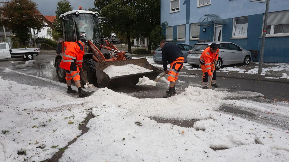 Außergewöhnlich heftiges Unwetter unter anderem am Bodensee
