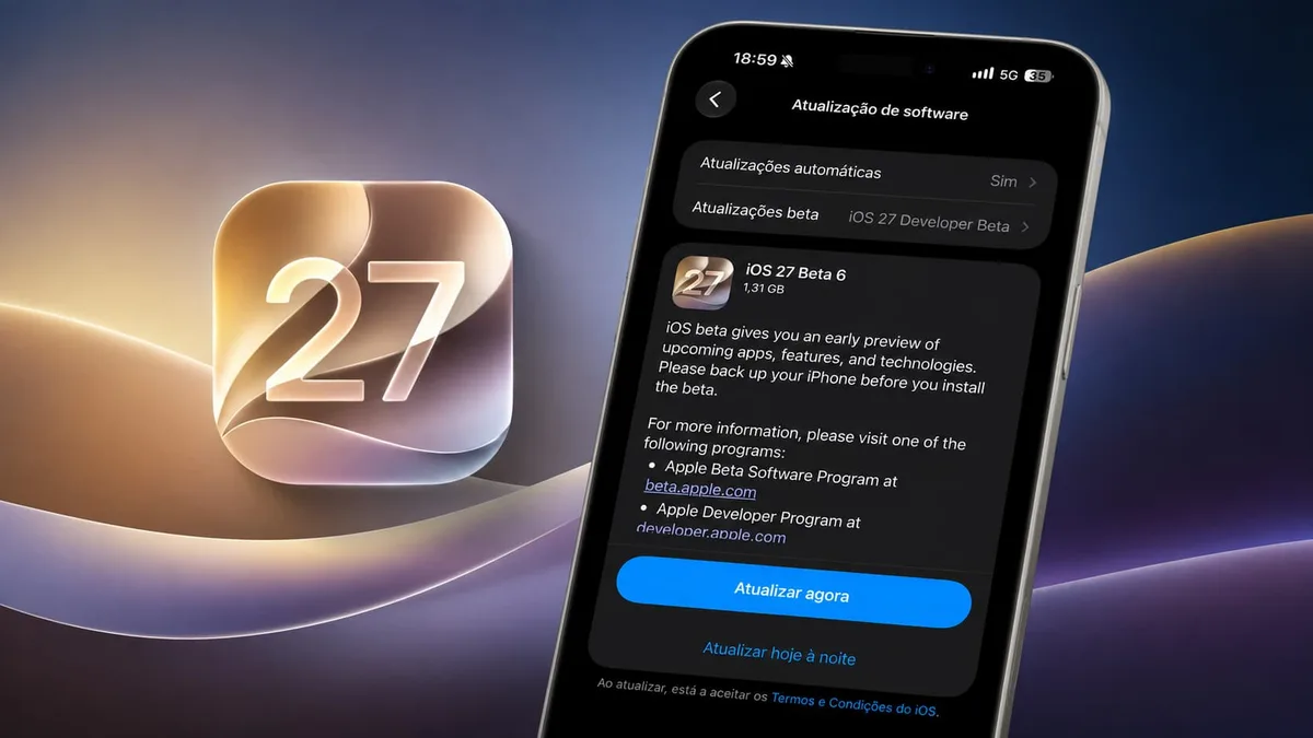 Apple lança iOS 27 Beta 6 e acelera rumo à versão final