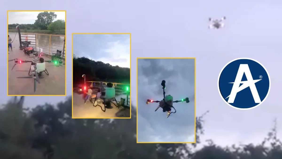 Joven realizó peligrosa maniora volando a bordo de un dron de fumigación: la Aerocivil se pronunció