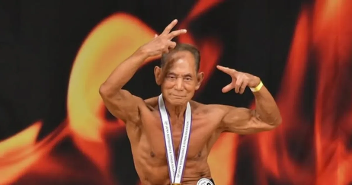 Com dieta vegetariana, japonês de 90 anos vence campeonato de fisiculturismo