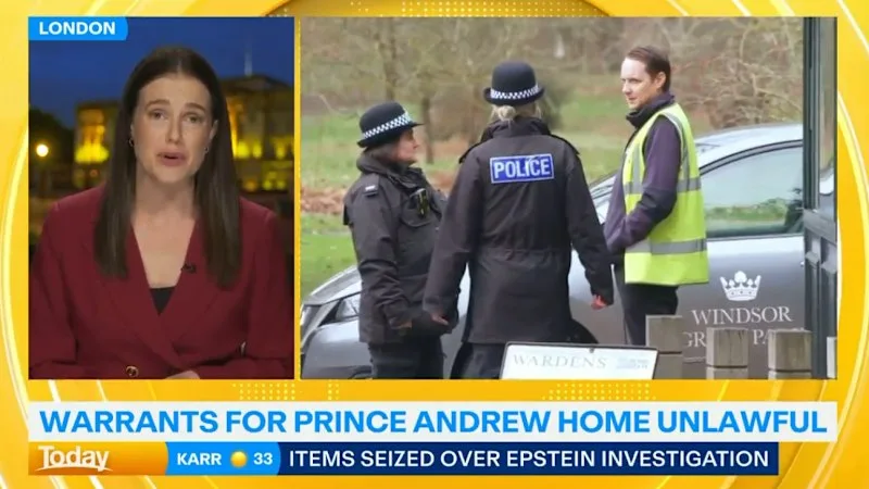 Warrants for former Prince Andrew home unlawful