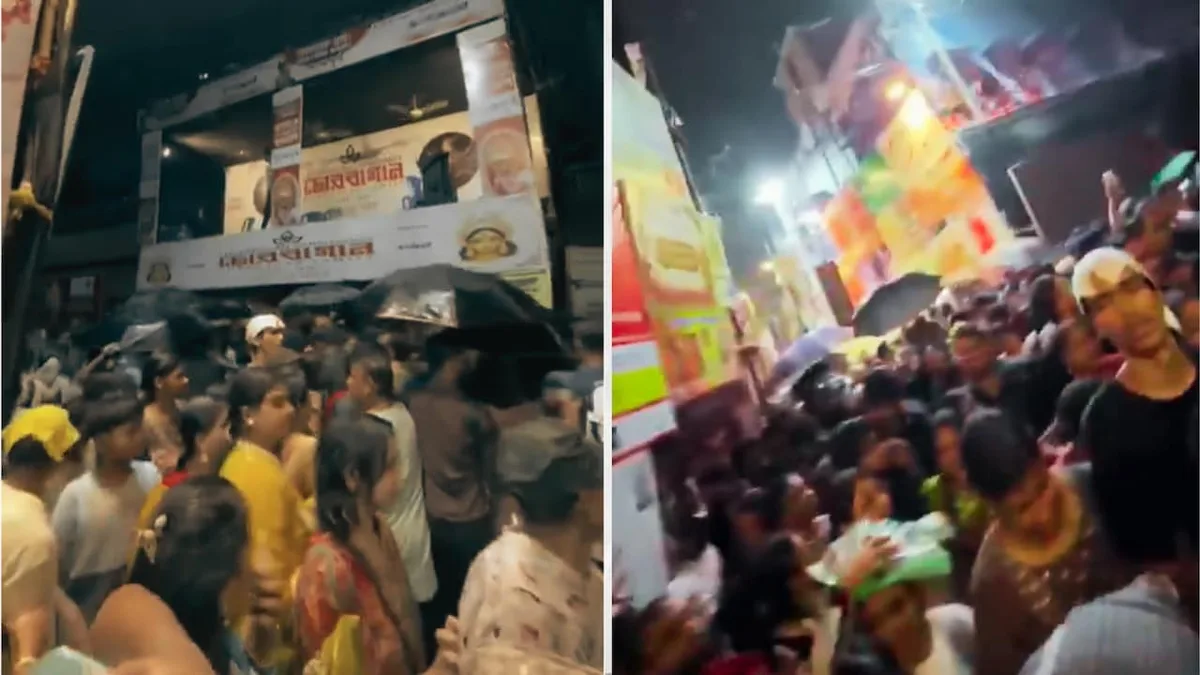 'Pandal Is Collapsing': On Camera, Kolkata Puja Crowd Scrambles, Then An Announcement