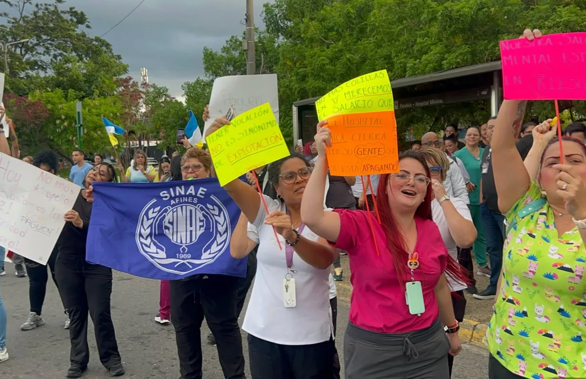 Sindicatos de Costa Rica advierten sobre nueva huelga en hospitales si la Caja no paga salarios atrasados antes de octubre