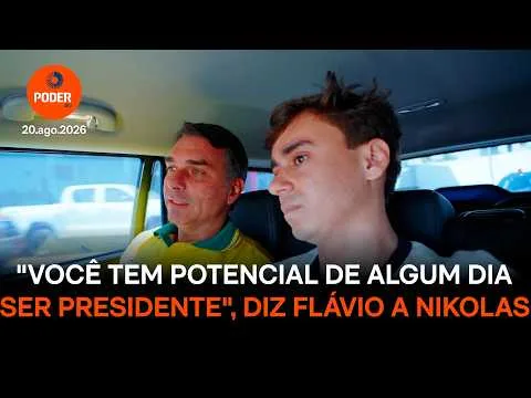 “Você tem potencial de algum dia ser presidente”, diz Flávio a Nikolas