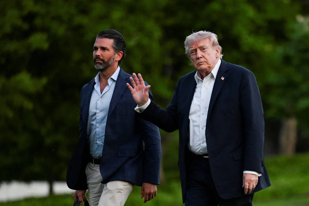Trump diz que filho reembolsará empresário russo que pagou sua festa pós-casamento nas Bahamas