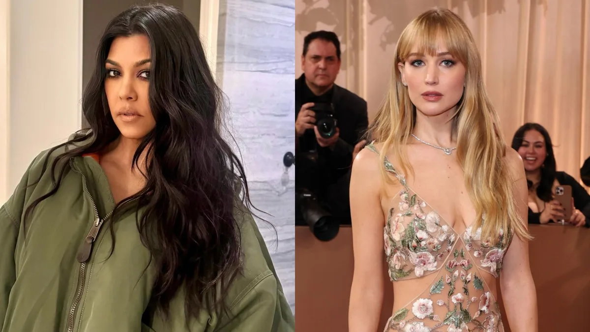 Kourtney Kardashian reage após Jennifer Lawrence apontá-la como a “Kardashian mais irritante”, e manda recado Kourtney Kardashian reage após ser chamada de "irritante" por Jennifer Lawrence e provoca atriz (Reprodução/Instagram; Getty)